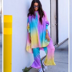 Dressed in LaLa Satin Palysuit